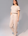 Natural light linen / Natural Linen Pajama set / Linen loungewear / Linen sleepwearLinen Couture