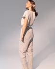 Striped Dark Grey linen / Natural Linen Pajama set / Linen loungewear / Linen sleepwearLinen Couture