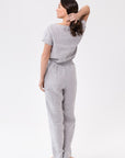 Ice Blue linen / Natural Linen Pajama set / Linen loungewear / Linen sleepwearLinen Couture