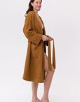 Amber linen waffle robe - Linen Couture Boutique