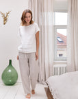 Natural light linen / Natural Linen Pajama set / Linen loungewear / Linen sleepwearLinen Couture