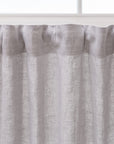 Light Grey linen curtain with multifunctional heading tapeLinen Couture