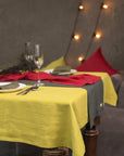 Christmas Greyish Green Dining Table Runner - Linen Couture