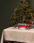 Christmas Greyish Green Dining Table Runner - Linen Couture