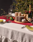 Christmas Pear Linen Dinner Napkins - Linen Couture