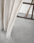 Grey linen curtain with rod pocket - Linen Couture