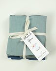 Greyish Mint linen table runner - Linen Couture