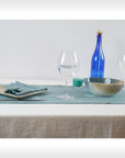 Greyish Mint linen table runner - Linen Couture