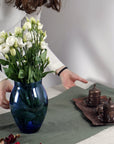 Greyish Mint linen table runner - Linen Couture