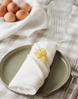 Light pink linen placemats set - Linen Couture