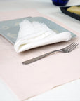 Light pink linen placemats set - Linen Couture