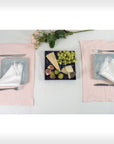 Light pink linen placemats set - Linen Couture