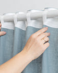 Linen curtain with multifunctional heading tape - Linen Couture