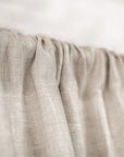 Moss Green linen curtain with rod pocket - Linen Couture