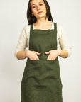 Natural Light linen apron - Linen Couture