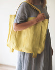 Natural Light linen canvas bag - Linen Couture