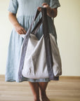 Natural Light linen canvas bag - Linen Couture