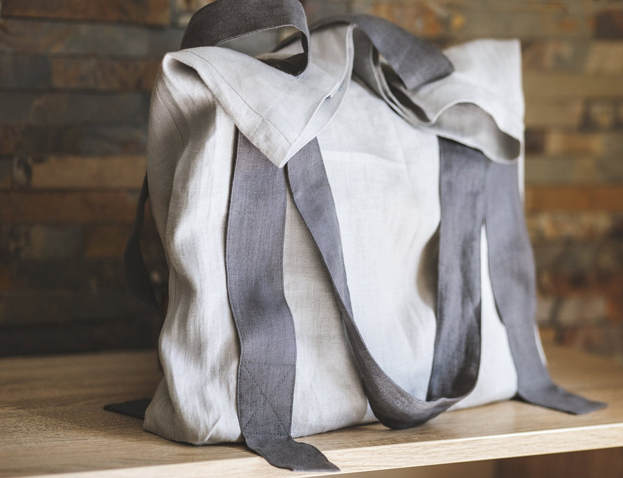 Natural Light linen canvas bag - Linen Couture