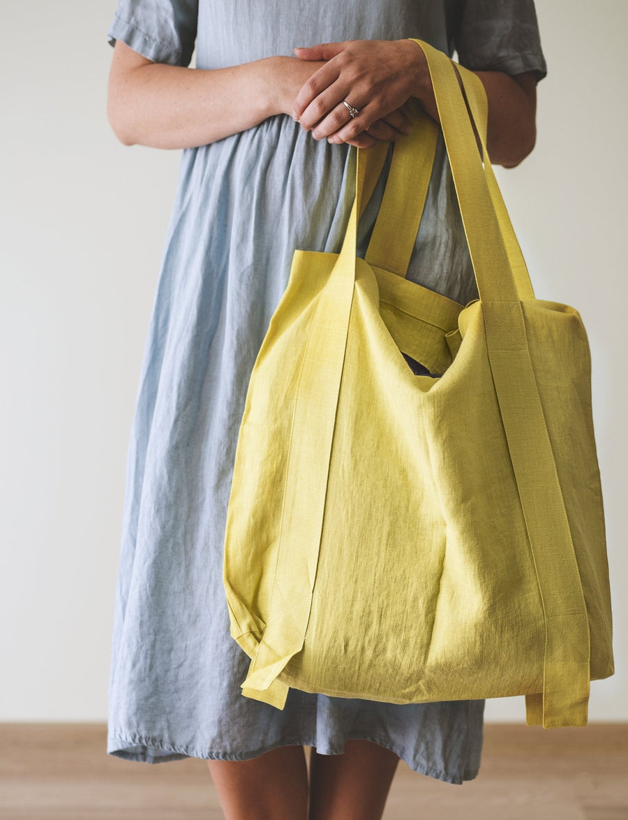 Natural Light linen canvas bag - Linen Couture