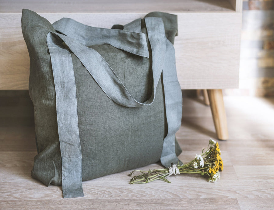 Natural Light linen canvas bag - Linen Couture