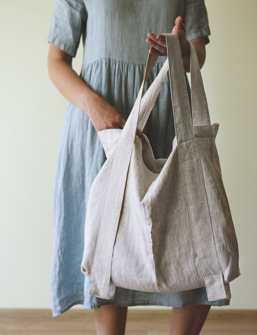 Natural Light linen canvas bag - Linen Couture