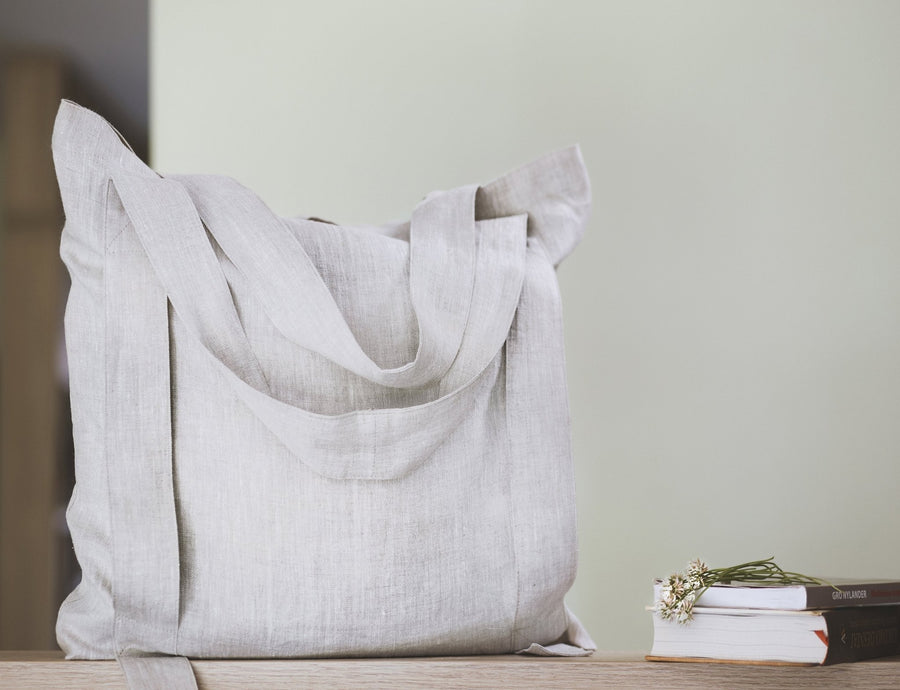 Natural Light linen canvas bag - Linen Couture