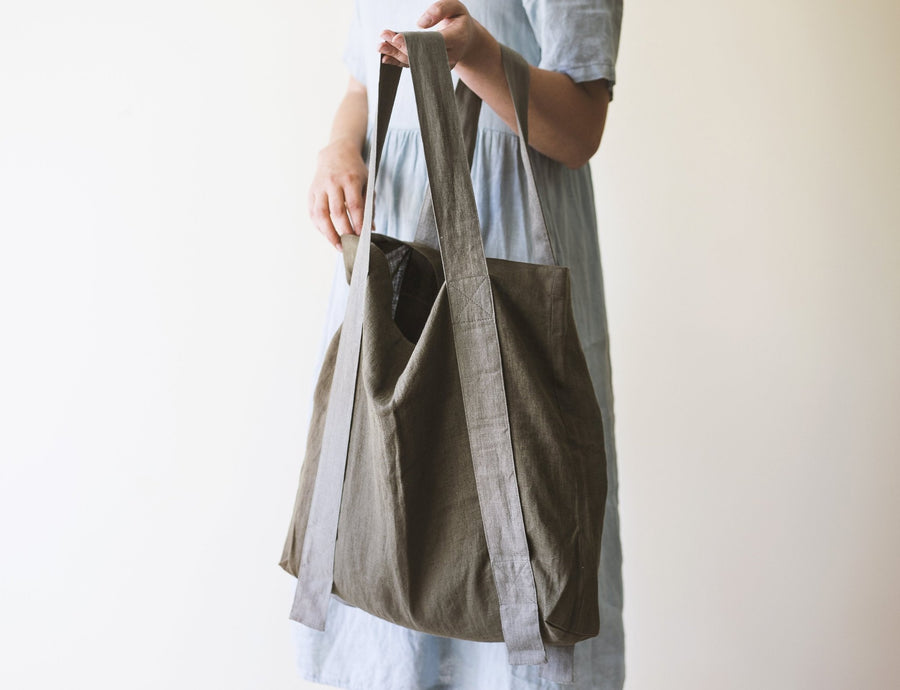 Natural Light linen canvas bag - Linen Couture