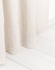 Natural light linen curtain with rod pocket - Linen Couture