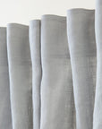 Pastel Plum linen curtain with multifunctional heading tape - Linen Couture