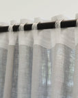 Pastel Plum linen curtain with multifunctional heading tape - Linen Couture