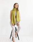 Pear linen scarf - Linen Couture